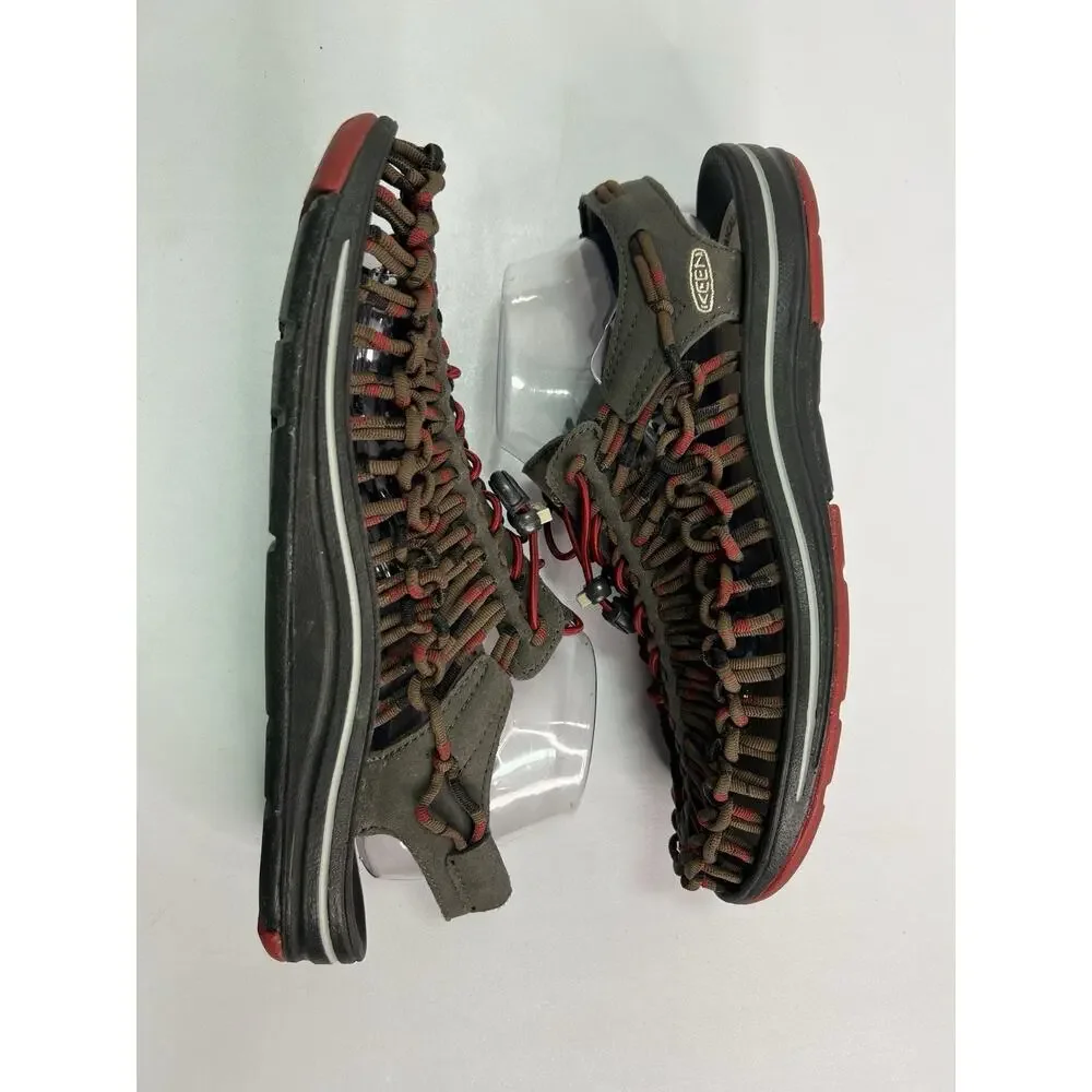 Keen Uneek Braided Fisherman Sandals Red Dahlia Raya Men's Size 10